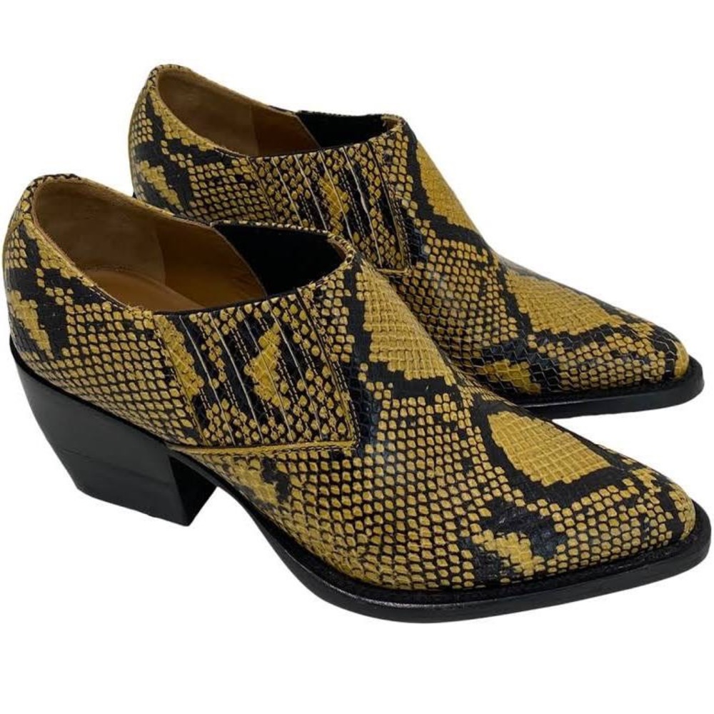 Chloe Rylee Python Print Ankle Boots- Size 8.5